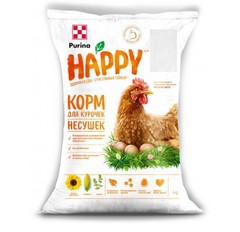 Пурина, Комбикорм  для яичной птицы кладка Happy (код 252619), 25кг