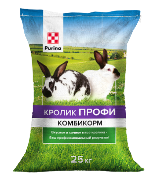 Пурина, Комбикорм для кроликов универсальный Профи (код 9206), 25кг